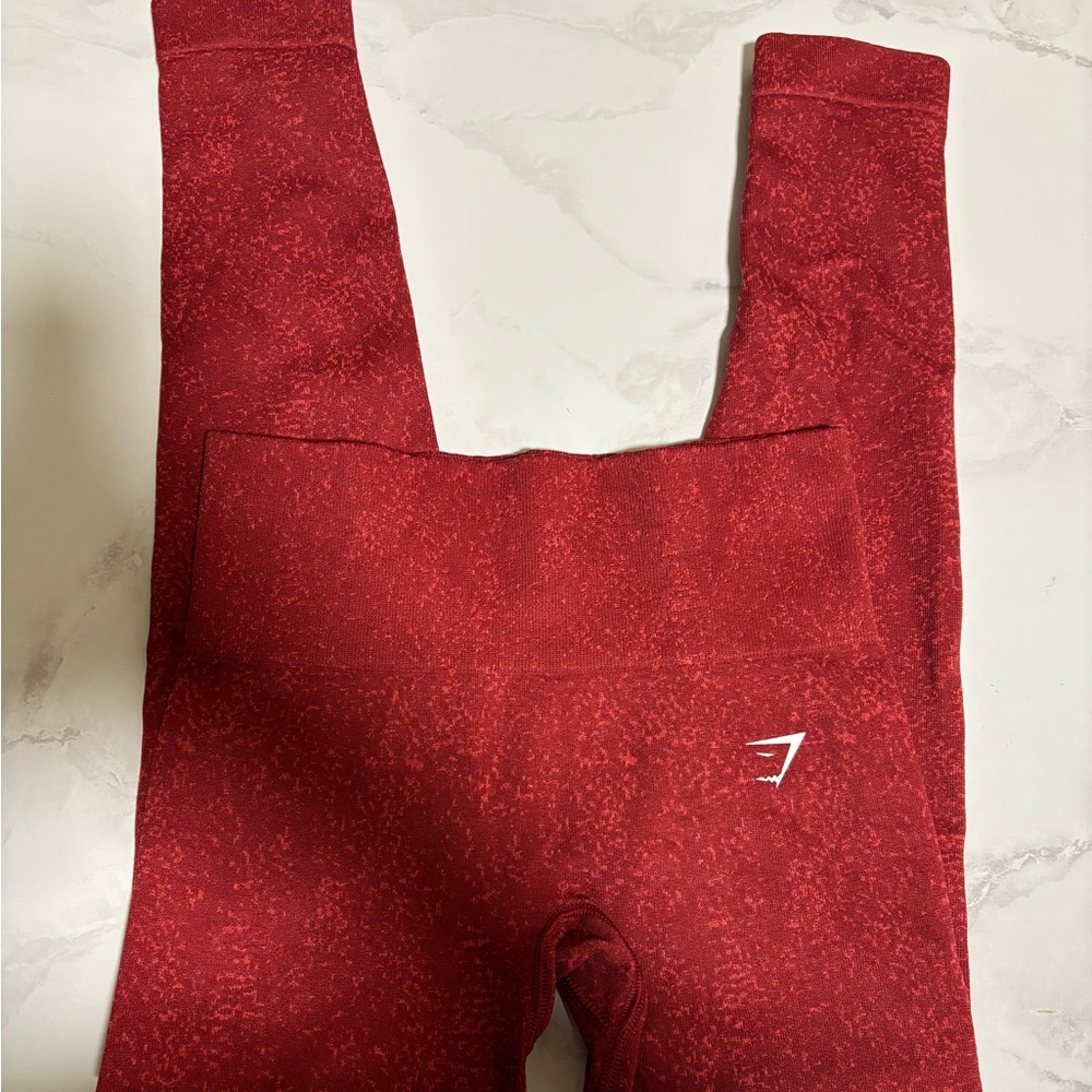 Gymshark red seamless leggings